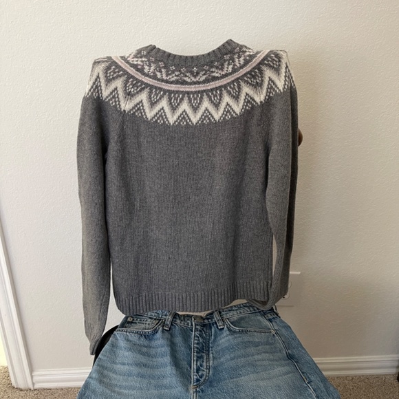 NWOT Brook brothers fair isle sweater gray size XS - Picture 4 of 6